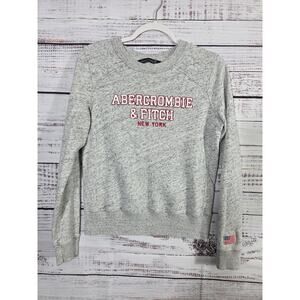 Abercrombie & Fitch Women's Gray Crewneck Sweatshirt Pullover size XS